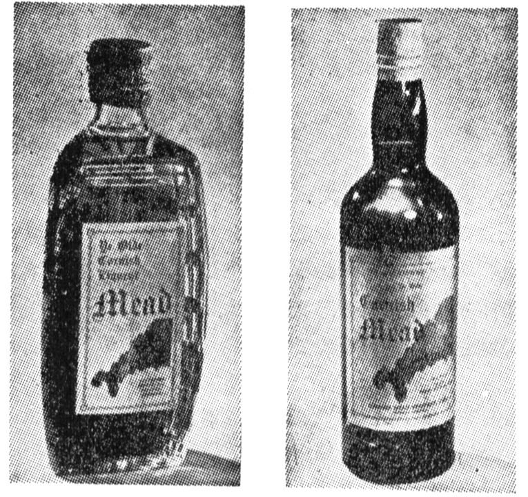 日本に輸入された最初のはちみつ酒（ミード）2種。